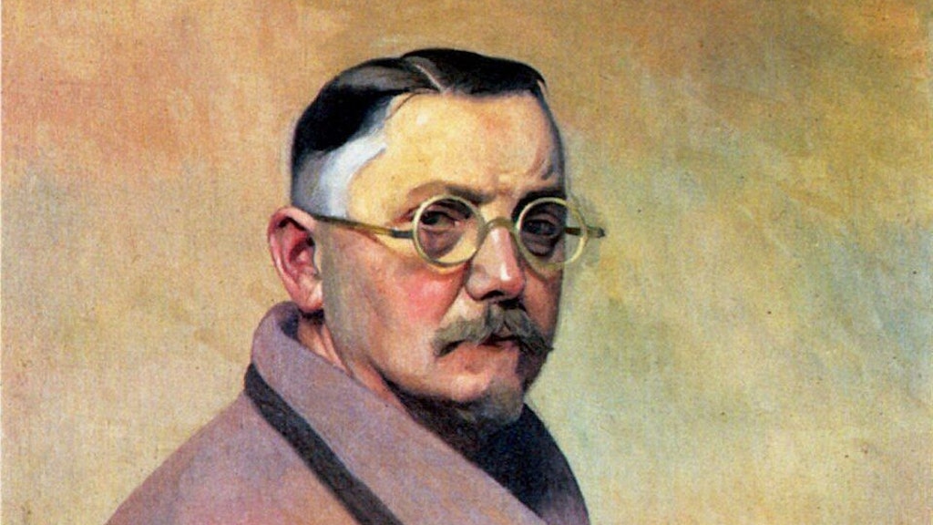 Selbstbildnis in Ölfarbe von Félix Vallotton.