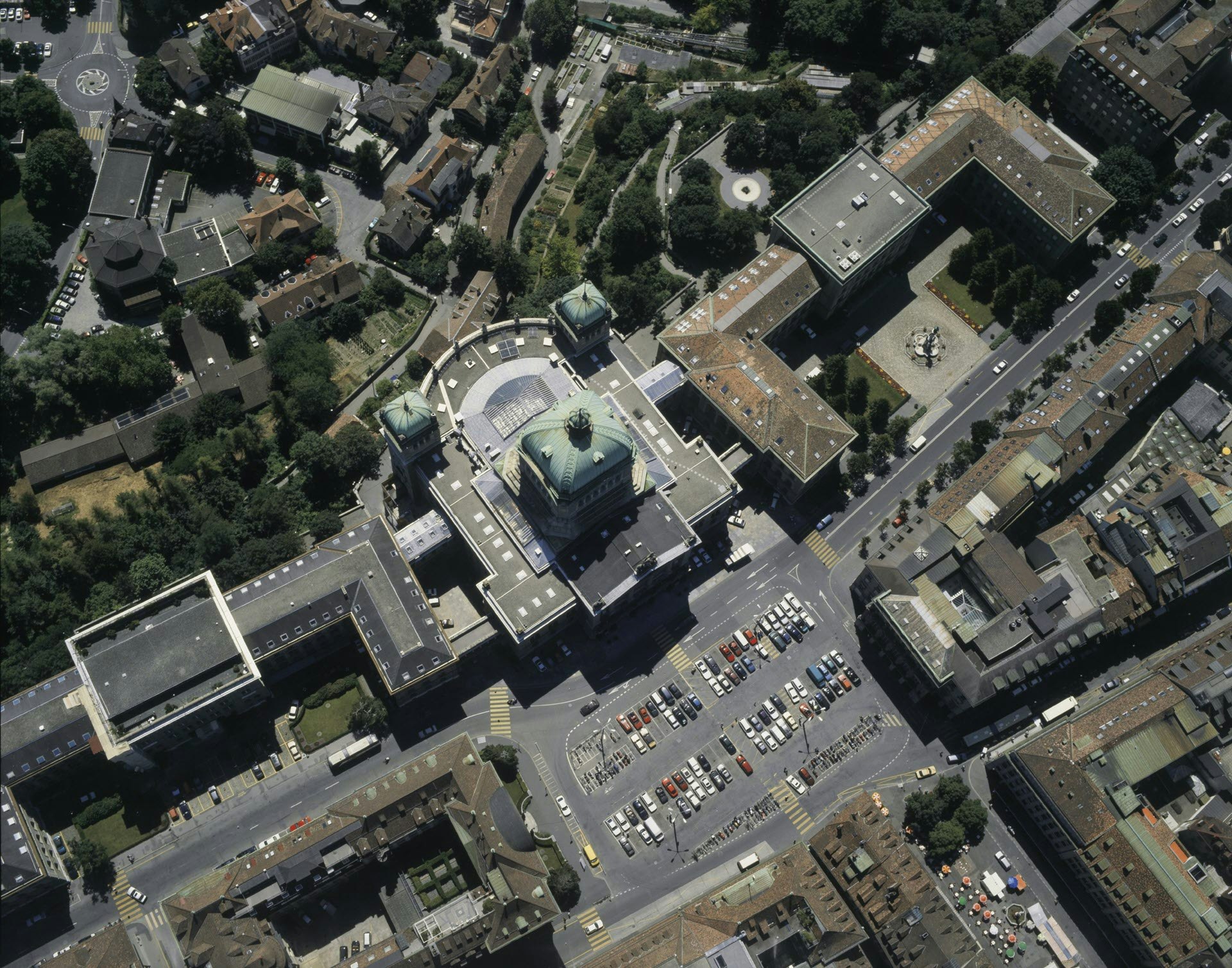 Luftaufnahme Bundeshaus, 1995