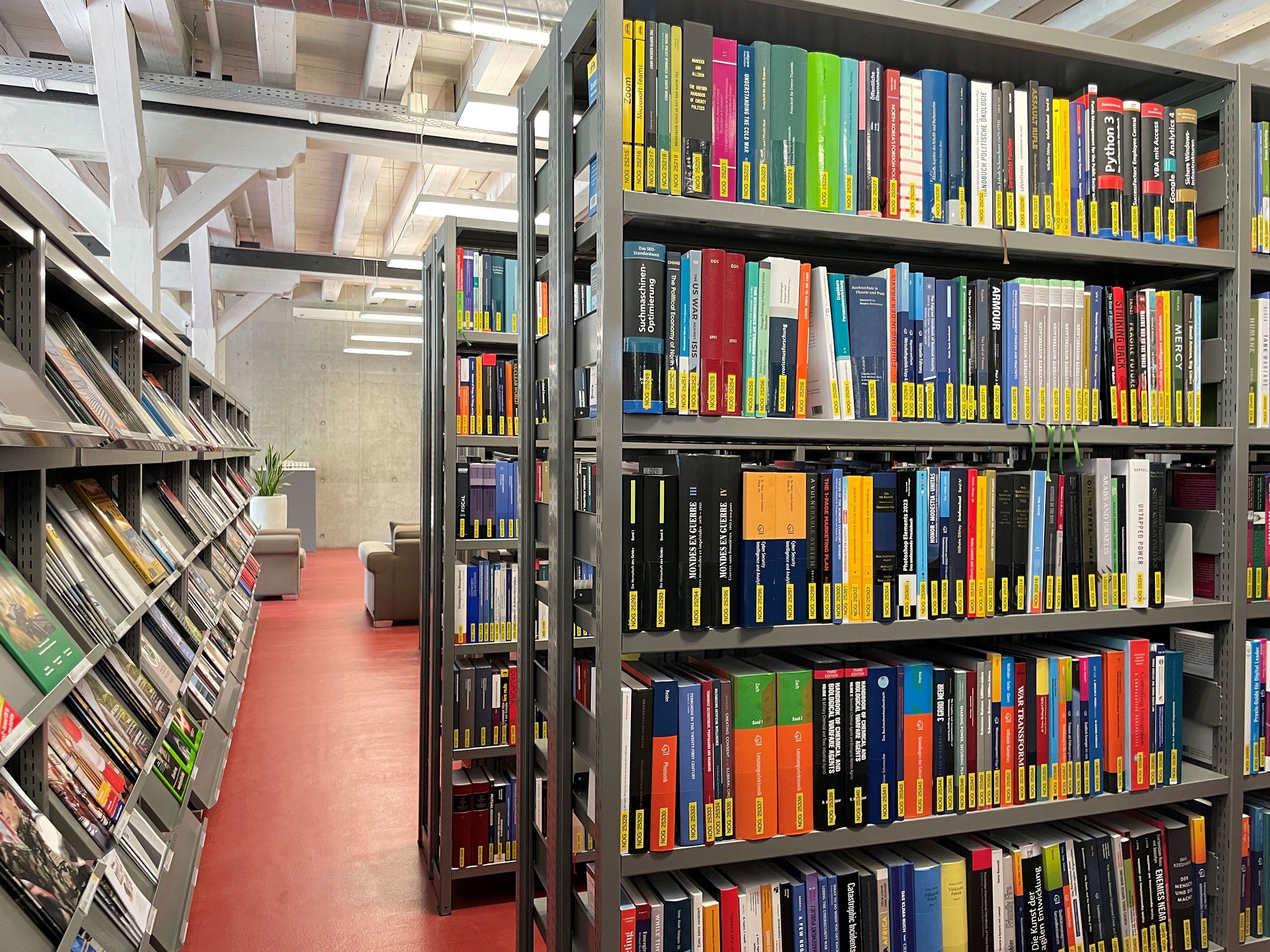 Bücherregale in der BiG