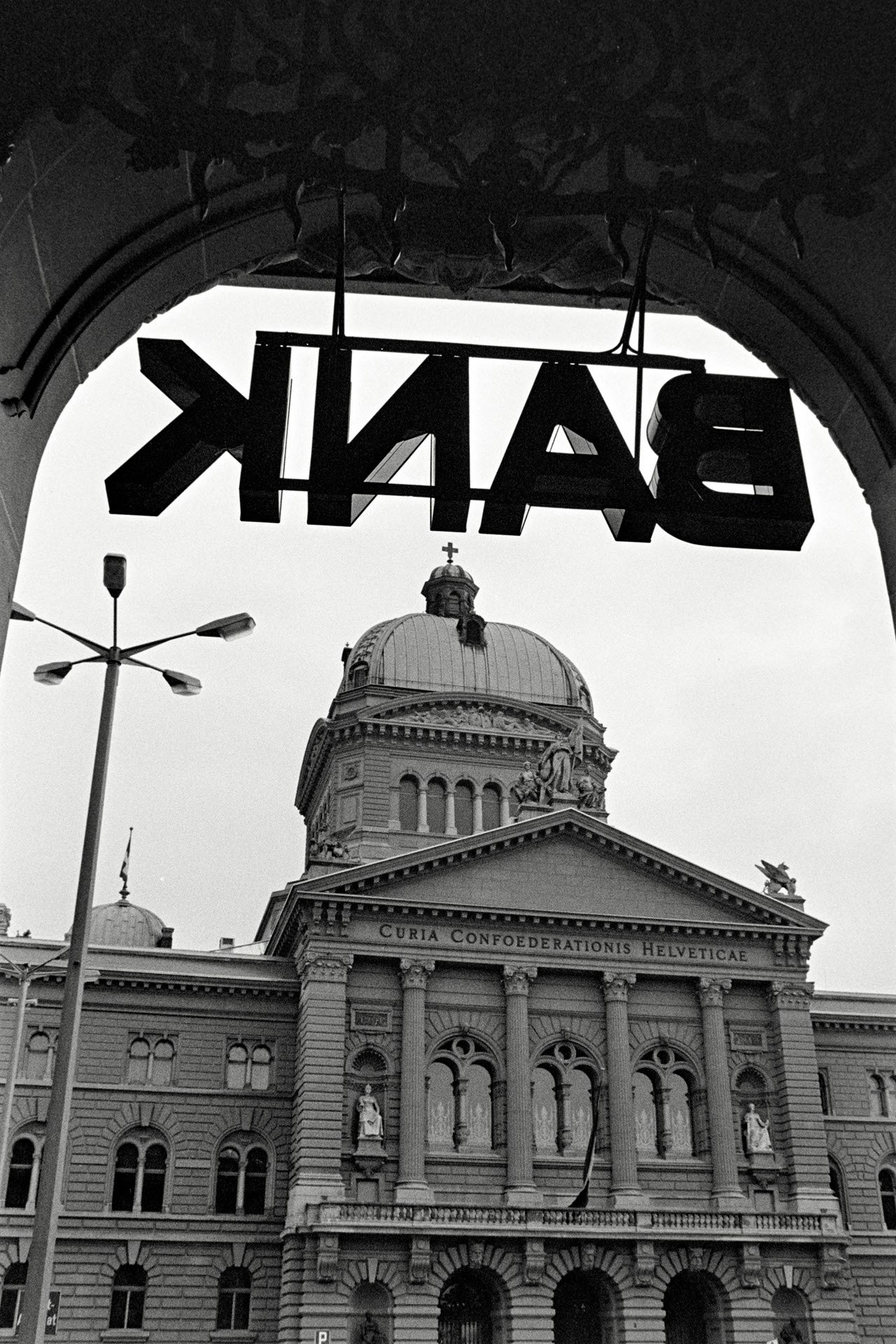 Parkplatz vor dem Bundeshaus, 1986