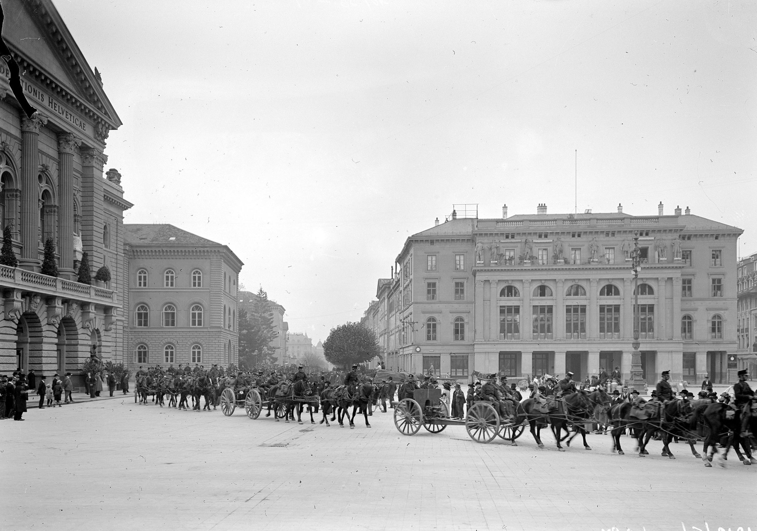 Artillerie auf dem Bundesplatz 1914-1918