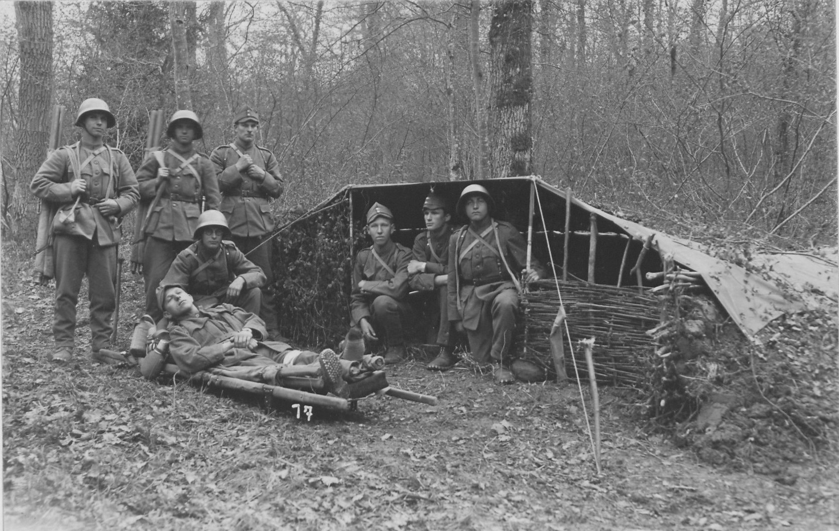Verwundetennest der Schweizer Armee, 1930er Jahre