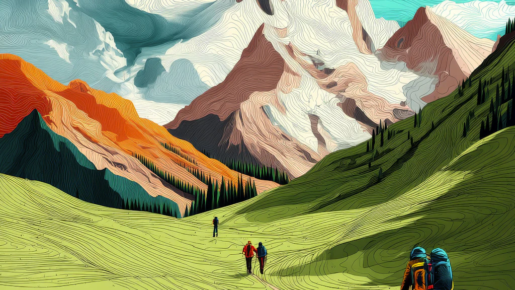 Key Visual Ausstellung Wandern