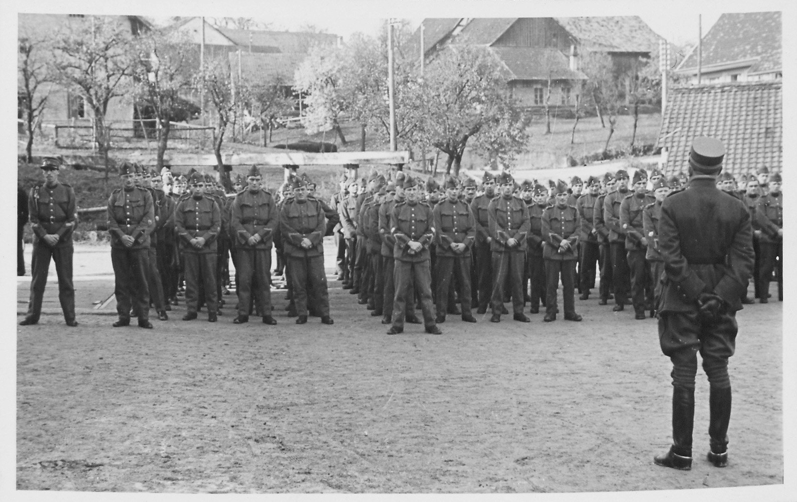 Truppe beim Hauptverlesen