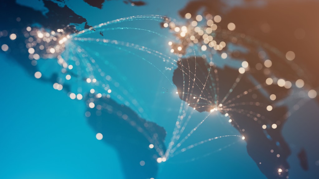 L'image montre un extrait de la carte du monde.